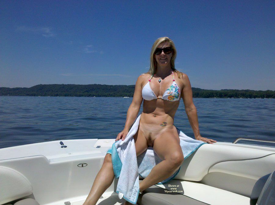 Wife naked on boats